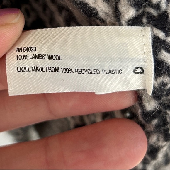 GAP Lambswool Chunky Knit Boxy Open Cardigan Layering Sweater Parisian Boho | XS - Picture 11 of 12